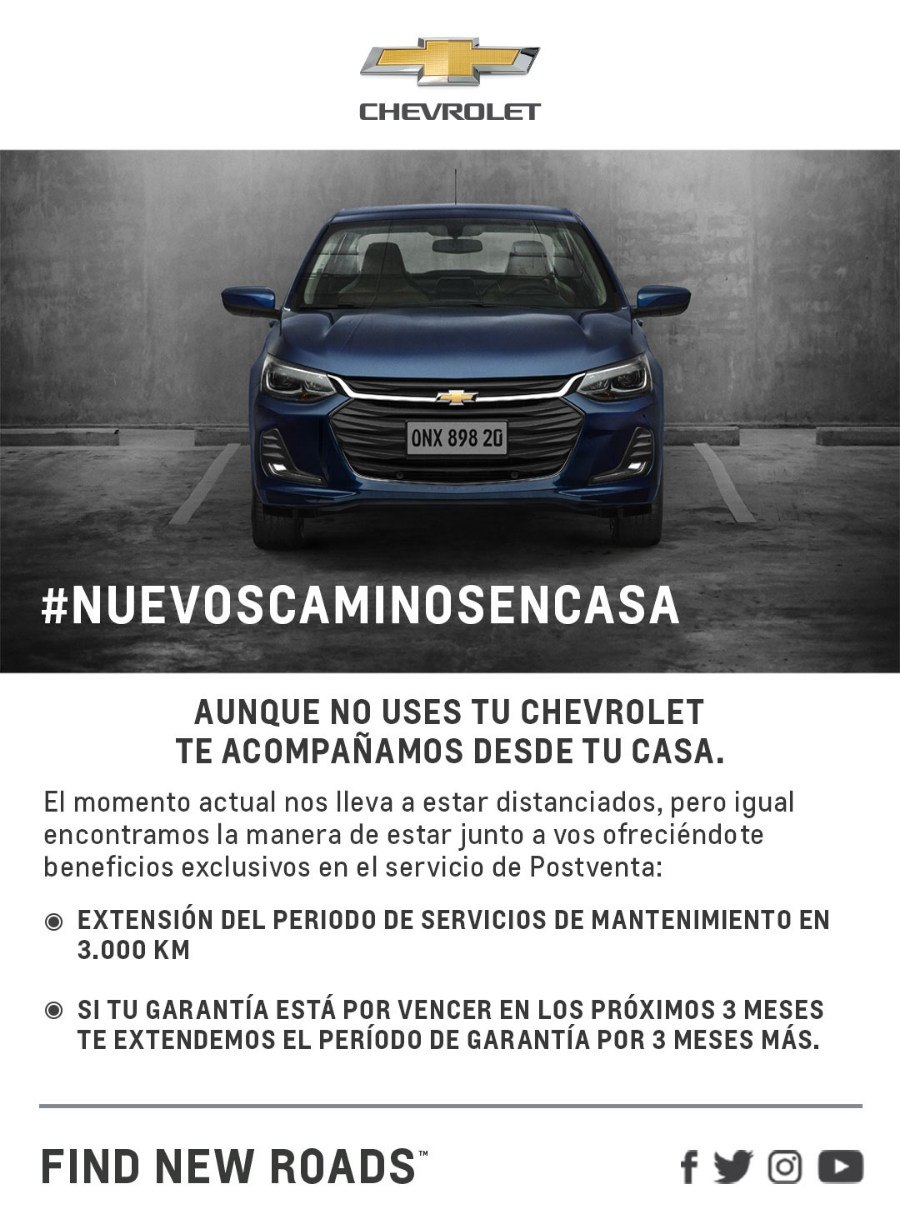 Chevrolet ofrece tranquilidad a sus clientes